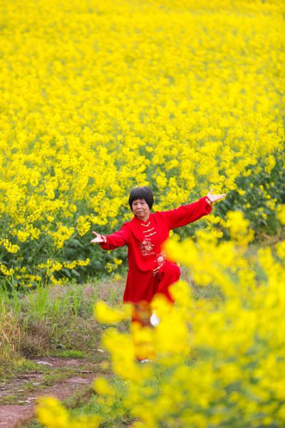 花田练太极拳 迎“国际太极拳日” (1+1)