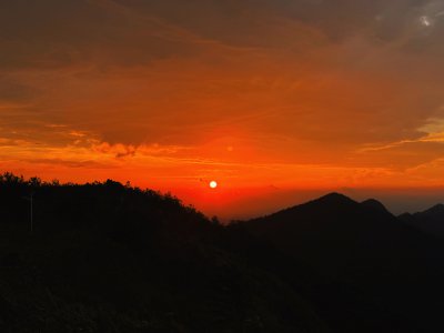 黄龙山日落 (1)